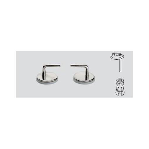 Herraje Universal Inox Presión Para Asiento Retro