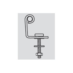 Fixation pour couvercle Vis de filetage vertical fixe pour WC en acier inoxydable