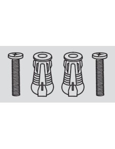 Juego Kit 2 Tornillos + 2 Expansores