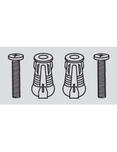 Juego Kit 2 Tornillos + 2 Expansores