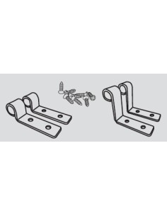 Juego Soportes Tapa-Aro Inox Horizontal