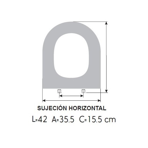 Tapa WC GALA MARINA HORIZONTAL