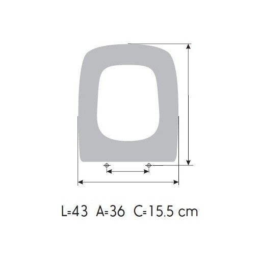 Tapa WC GALA STREET SQUARE