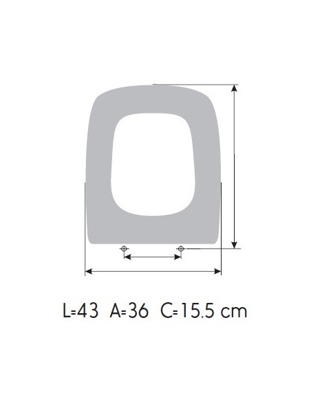 Tapa WC GALA STREET SQUARE