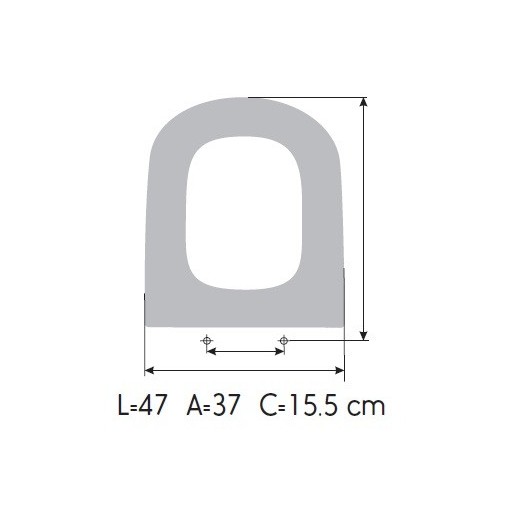 Tapa WC PORSAN DELTA
