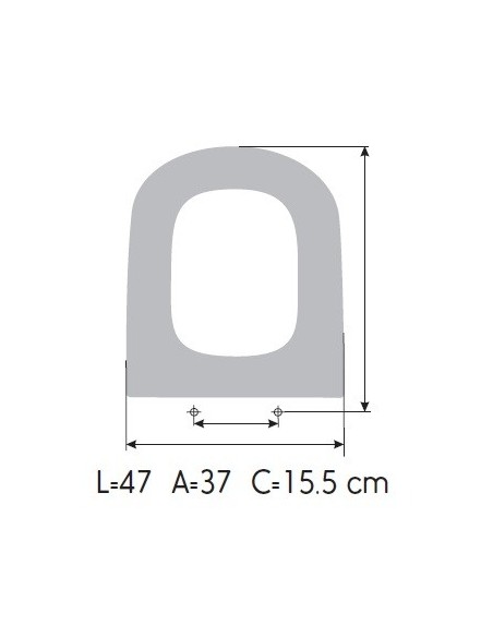 Tapa WC PORSAN DELTA