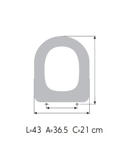 Tapa WC DURAVIT DARLING RECTO