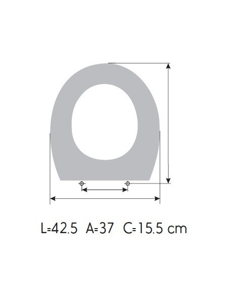 Tapa WC DURAVIT DARLING REDONDO