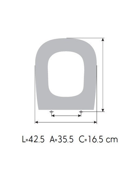 Tapa WC DURAVIT D-CODE