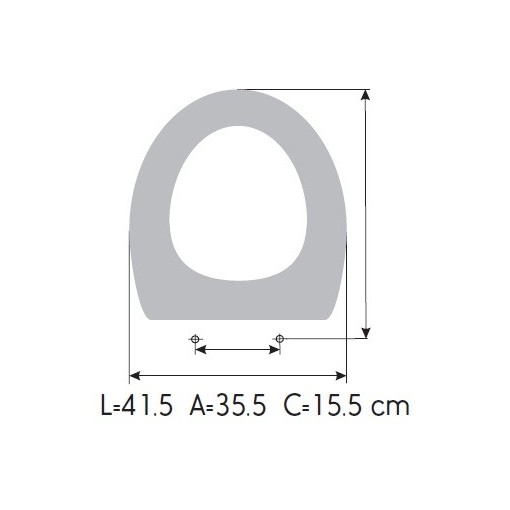 Tapa WC JACOB DELAFONT FLEUR