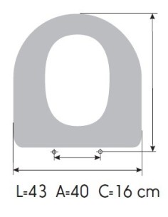 Tapa WC JACOB DELAFONT IRIS