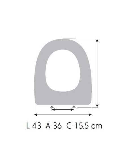 Tapa WC JACOB DELAFONT ODEON