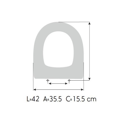 Tapa WC JACOB DELAFONT ODEON UP/ODEON UP SUSPENDIDO