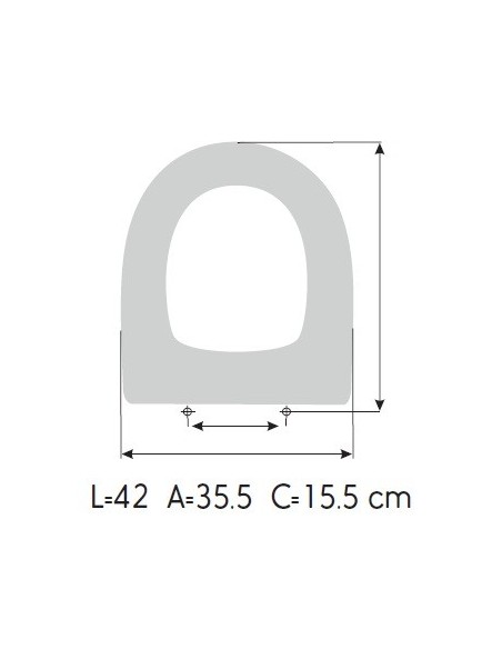 Tapa WC JACOB DELAFONT ODEON UP/ODEON UP SUSPENDIDO