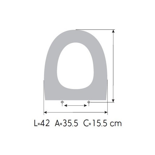 Tapa WC JACOB DELAFONT ODEON UP SEMICARENADO PANACHE