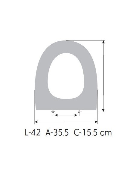 Tapa WC JACOB DELAFONT ODEON UP SEMICARENADO PANACHE