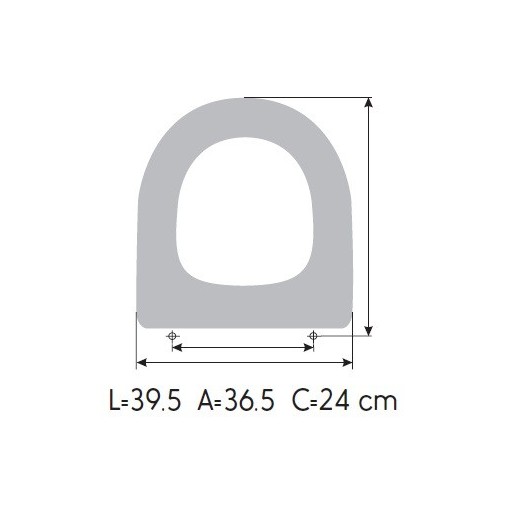 Tapa WC JACOB DELAFONT ODEON UP COMPACTO