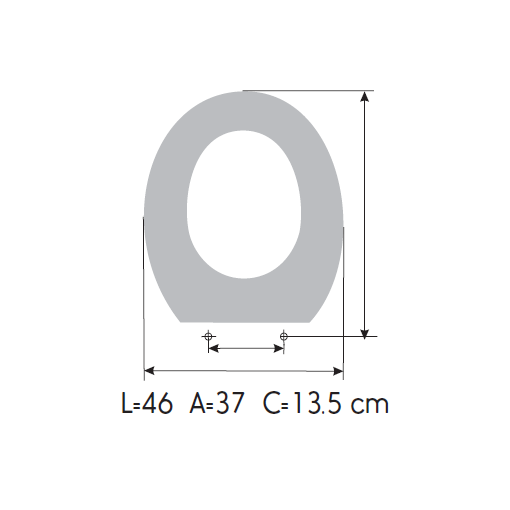 Tapa WC NOKEN METRIC