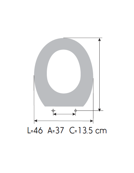 Tapa WC NOKEN METRIC