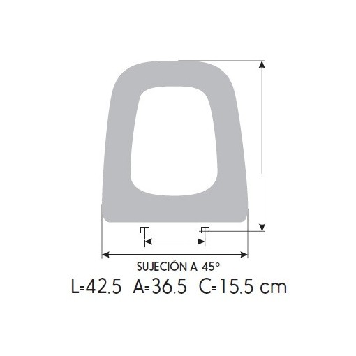 Tapa WC SANITANA COLONIA