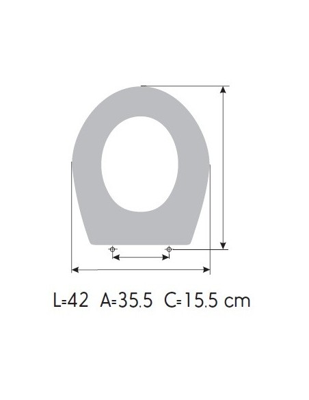 Tapa WC IDEAL STANDARD ECCO
