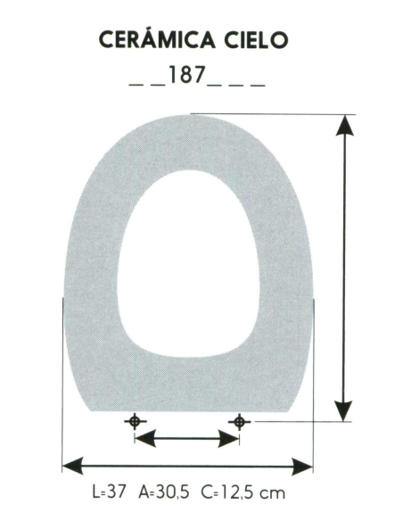 Tapa WC Infantil CERÁMICA CIELO (Tapa + Aro)