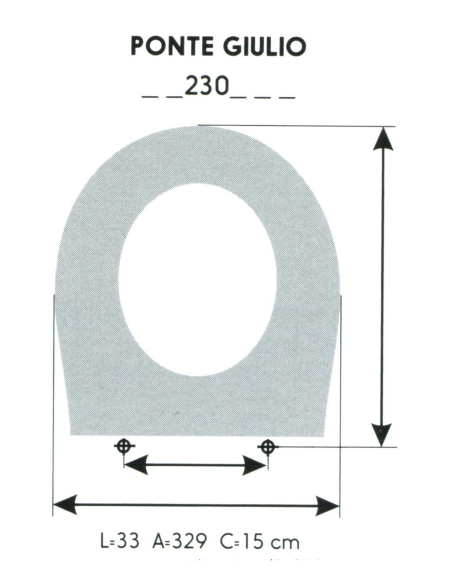 Tapa WC Infantil PONTE GIULIO (Tapa + Aro)