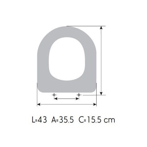 Tapa WC GALASSIA M2-50 CM