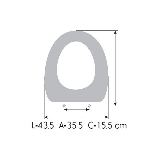 Tapa WC DOLOMITE NOVELLA