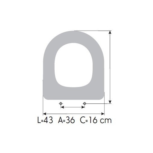 Tapa WC DOLOMITE QUADRARCO