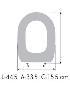 Tapa WC FACIS EMBASSI CORTO