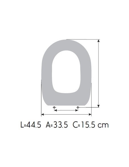 Tapa WC FACIS EMBASSI CORTO