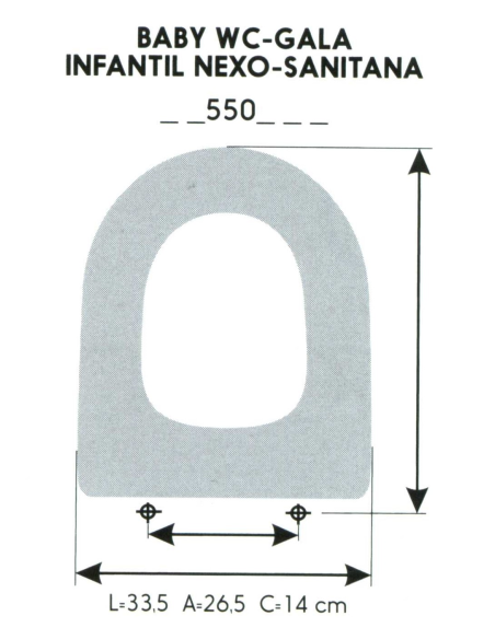 ASIENTO INFANTIL BABY WC-GALA / NEXO-SANITANA (SOLO ARO)