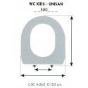 Children's Toilet Seat WC KIDS-UNISAN (Single Ring)
