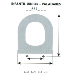 ASIENTO INFANTIL JUNIOR-VALADARES (SOLO ARO)