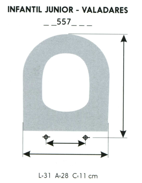 ASIENTO INFANTIL JUNIOR-VALADARES (SOLO ARO)