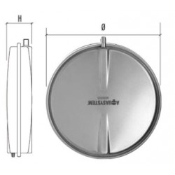 Vaso de expansión circular para calderas - diametro 325 mm.