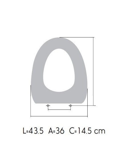 Tapa WC BATHCO IBIZA