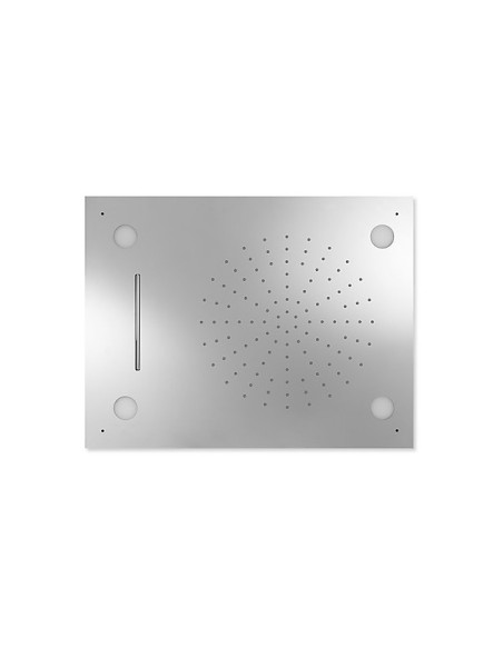 Rociador ducha a techo INOX  CROMOTERAPIA TRES