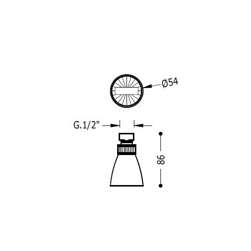 Piña brazo ducha ECO TRES