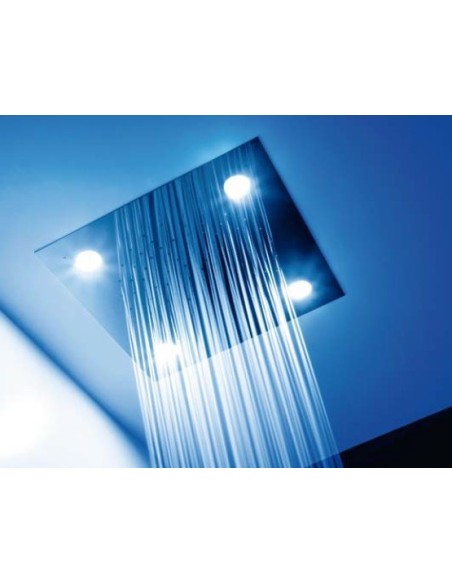 Rociador ducha a techo INOX  CROMOTERAPIA TRES