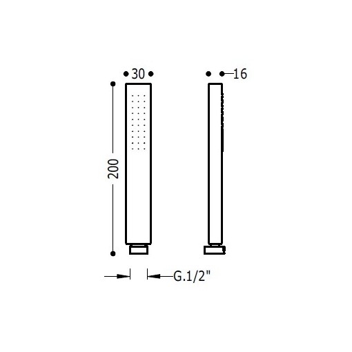 Ducha anticalcárea CLASS TRES