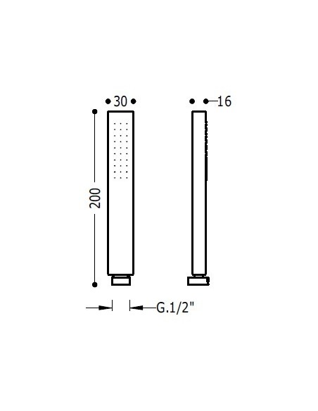 Ducha anticalcárea CLASS TRES