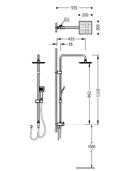 Conjunto De Ducha TRES