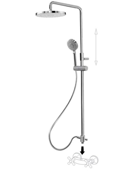 Barra De Ducha Con Distribuidor TRES