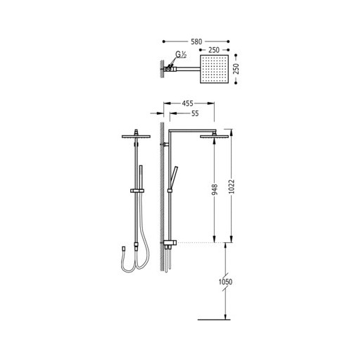 Conjunto Ducha Anticalcárea CUADRO TRES