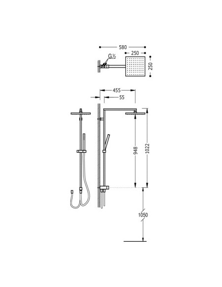 Conjunto Ducha Anticalcárea CUADRO TRES