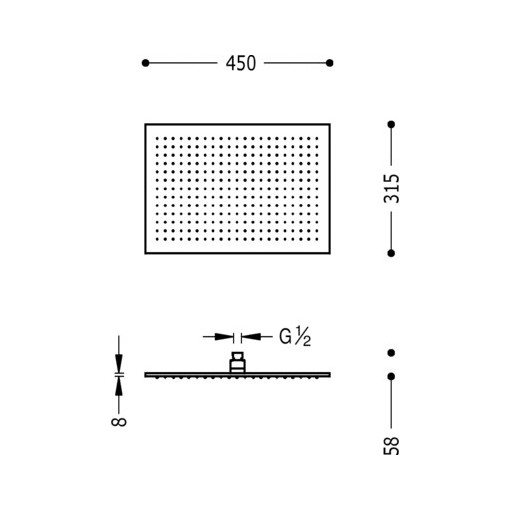 Rociador ducha anticalcárea TRES
