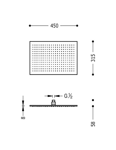 Rociador ducha anticalcárea TRES