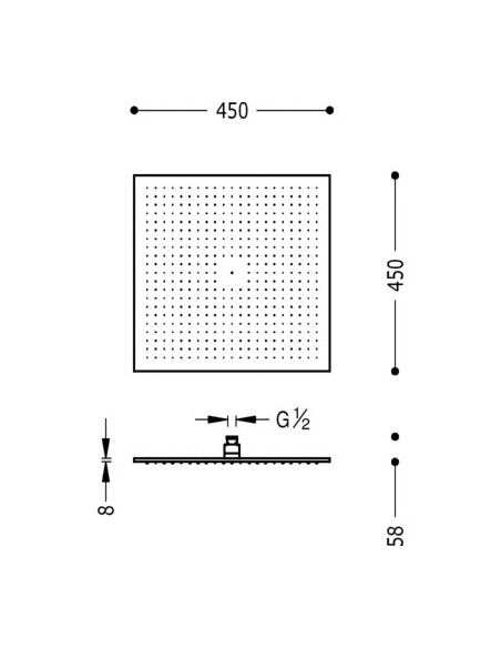Rociador ducha anticalcárea TRES
